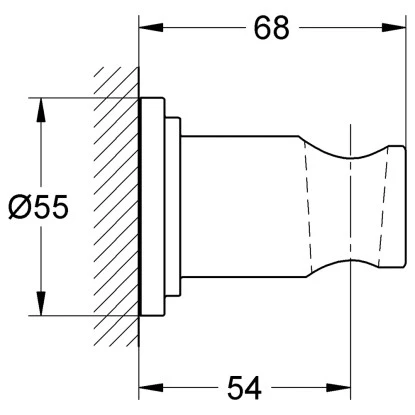Grohe Handbrausehalter Sena Für Wandmontagen – Bild 2