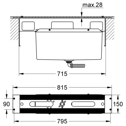 Grohe Wannenrandkombination â Bild 2